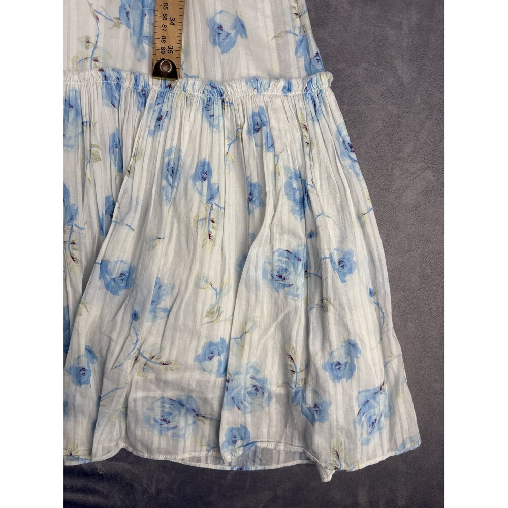 Loveshackfancy Blue Floral Tiered Maxi Dress Size 4 - Picture 11 of 11